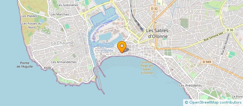 localisation de l'entreprise JMM à LES SABLES D'OLONNE