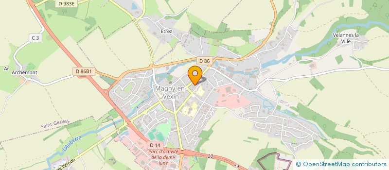 localisation de l'entreprise JMM AUTOMOBILES  MAGNY-EN-VEXIN