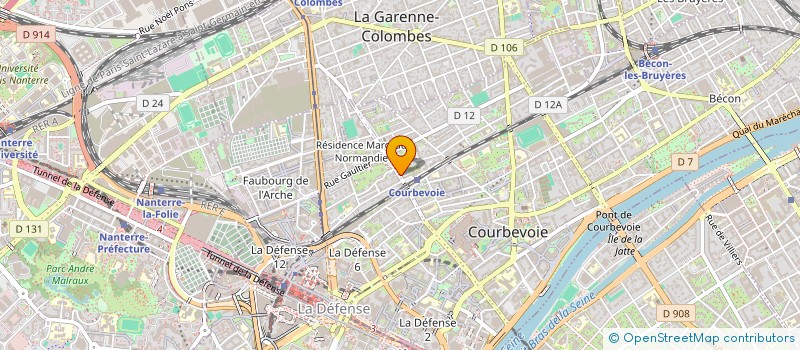localisation de l'entreprise JMM RENOVATION à COURBEVOIE