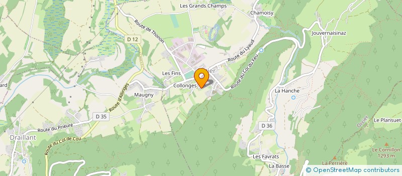 localisation de l'entreprise JMML  ORCIER