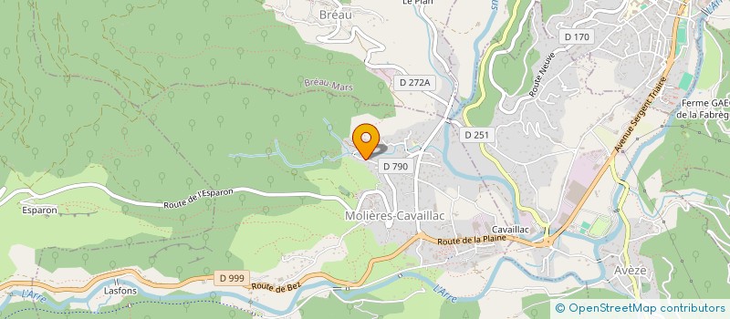 localisation de l'entreprise JMMT  MOLIERES-CAVAILLAC