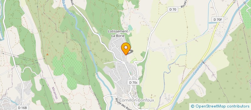 localisation de l'entreprise JMN CARROSSERIE à CORNILLON-CONFOUX