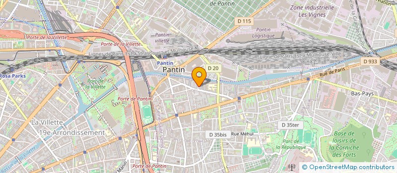 localisation de l'entreprise JMO  PANTIN