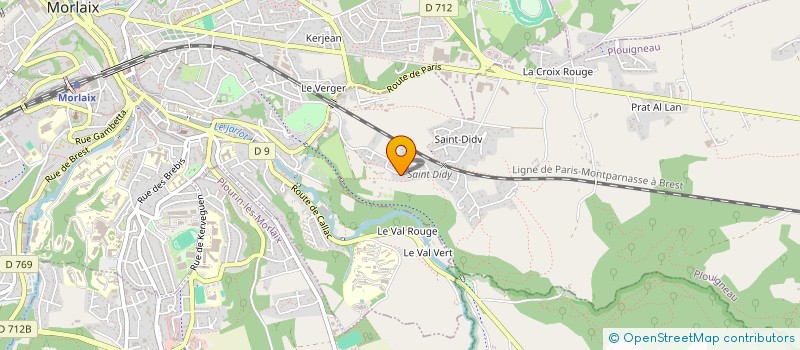 localisation de l'entreprise JMO INVEST à MORLAIX