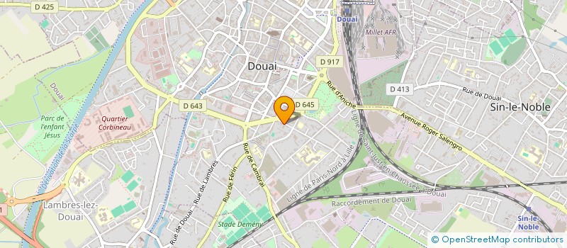 localisation de l'entreprise JMOVB à DOUAI