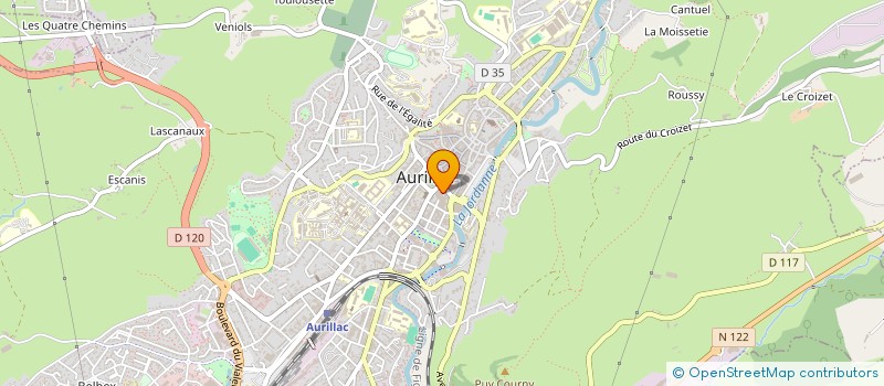 localisation de l'entreprise JMP à AURILLAC