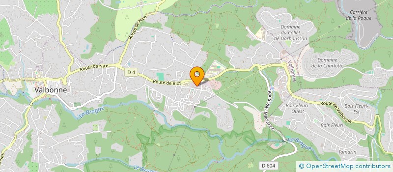 localisation de l'entreprise JMP  VALBONNE