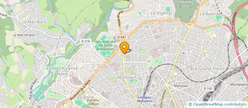 localisation de l'entreprise JMP à LIMOGES