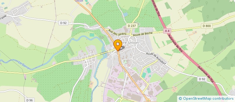 localisation de l'entreprise JMP  SARRE-UNION