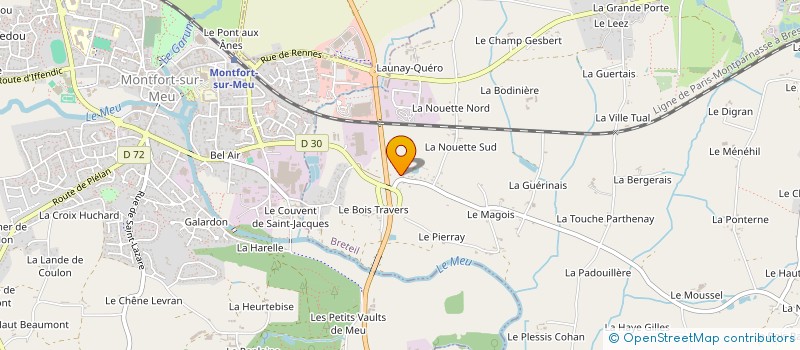 localisation de l'entreprise JMP F à MONTFORT-SUR-MEU