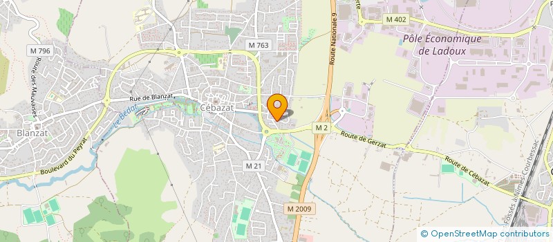 localisation de l'entreprise JMP LATOUR  CEBAZAT