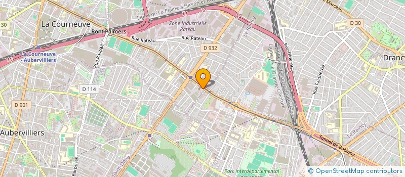 localisation de l'entreprise JMP SERVICES à LA COURNEUVE