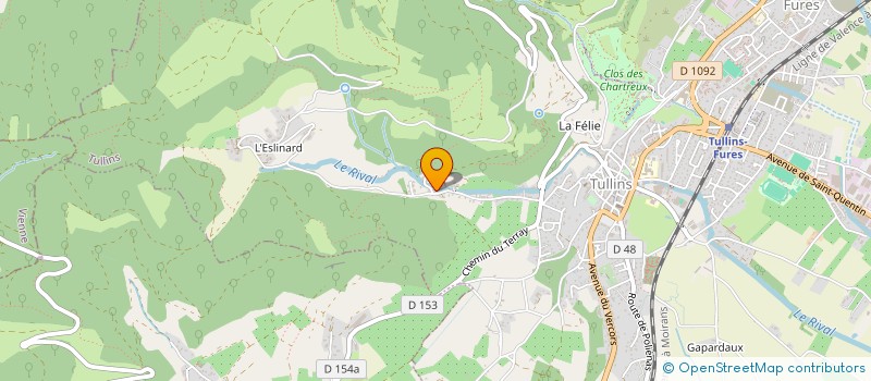 localisation de l'entreprise JMPBH  TULLINS