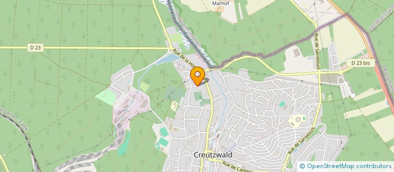 localisation de l'entreprise JMPM  CREUTZWALD