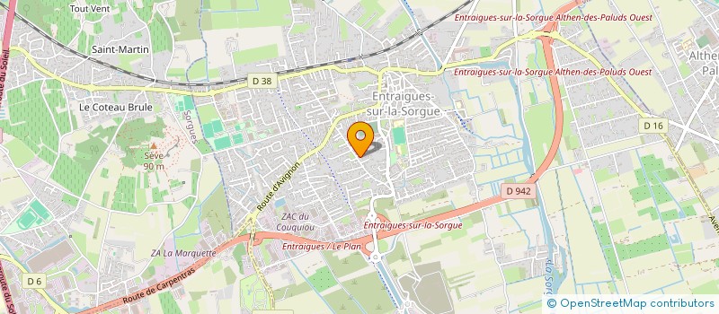 localisation de l'entreprise JMR  ENTRAIGUES-SUR-LA-SORGUE