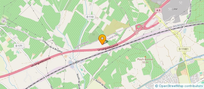 localisation de l'entreprise JMR  LUNEL-VIEL