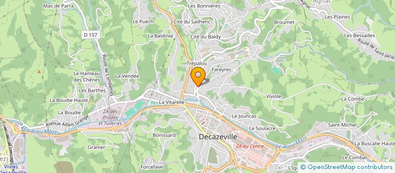 localisation de l'entreprise JMR CONSTRUCTIONS à DECAZEVILLE