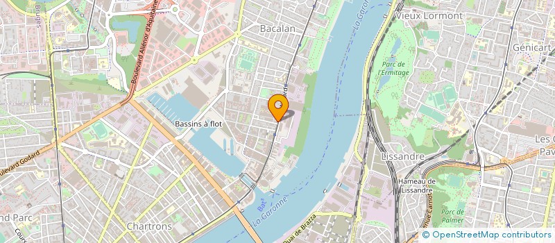 localisation de l'entreprise JMR CORP. (JMR)  BORDEAUX