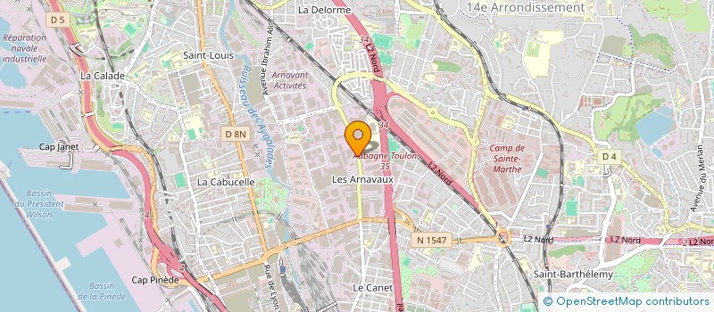 localisation de l'entreprise JMR COURSES  MARSEILLE