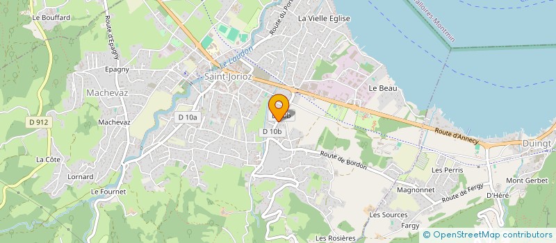 localisation de l'entreprise JMR IMMOBILIER à SAINT-JORIOZ