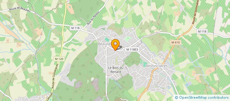 localisation de l'entreprise JMS à BEAULIEU