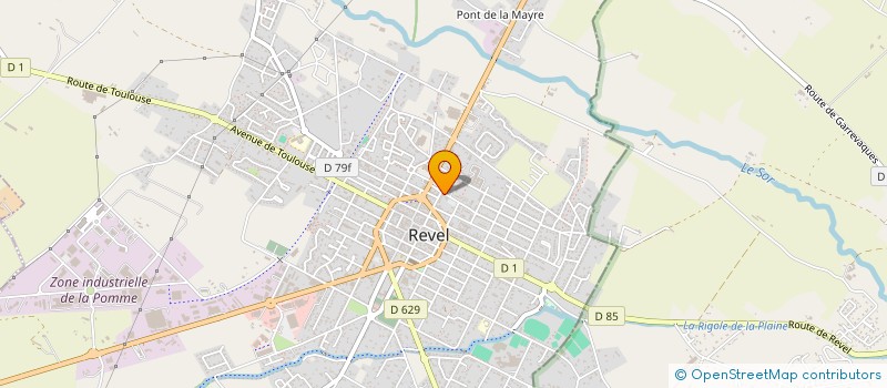 localisation de l'entreprise JMS  REVEL