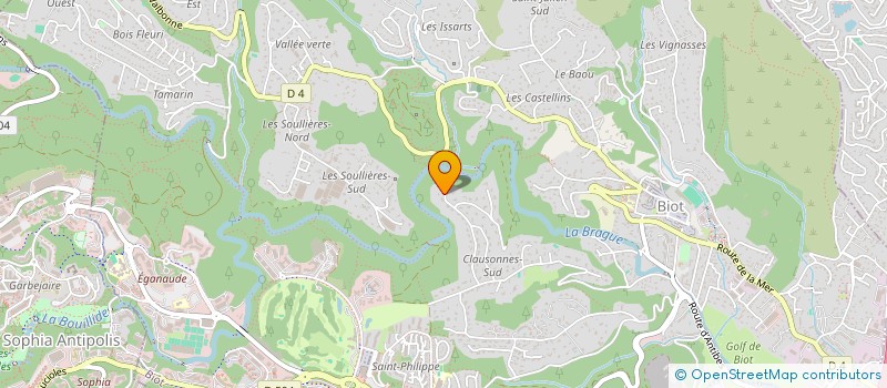 localisation de l'entreprise JMS à BIOT