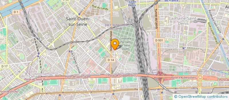 localisation de l'entreprise JMS 96 à SAINT-OUEN-SUR-SEINE