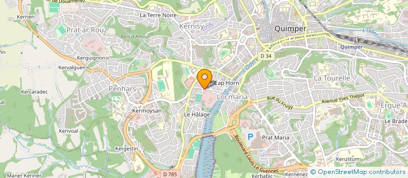 localisation de l'entreprise JMS COMMUNICATION à QUIMPER