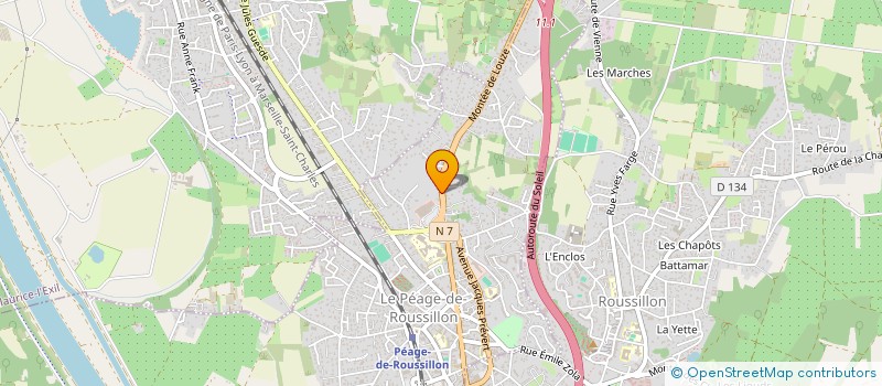 localisation de l'entreprise JMS CONSTRUCTION  LE PEAGE-DE-ROUSSILLON