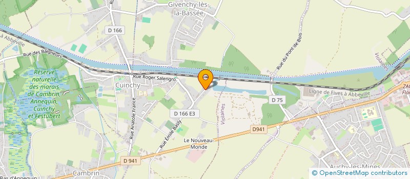 localisation de l'entreprise JMS CONSTRUCTIONS METALLIQUES  CUINCHY