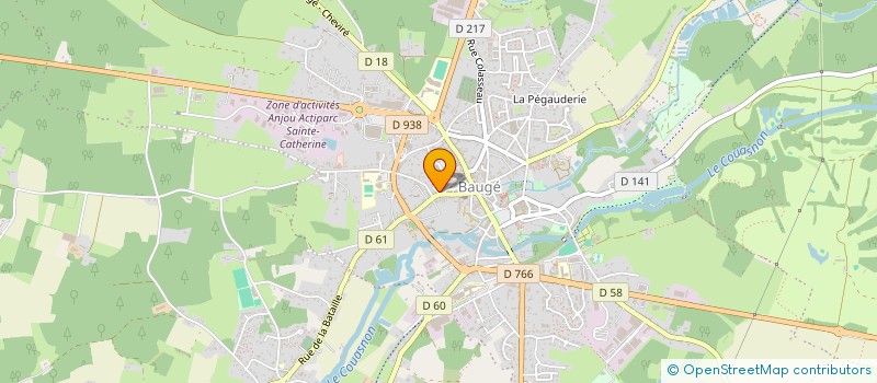 localisation de l'entreprise JMS - CREAS  BAUGE-EN-ANJOU