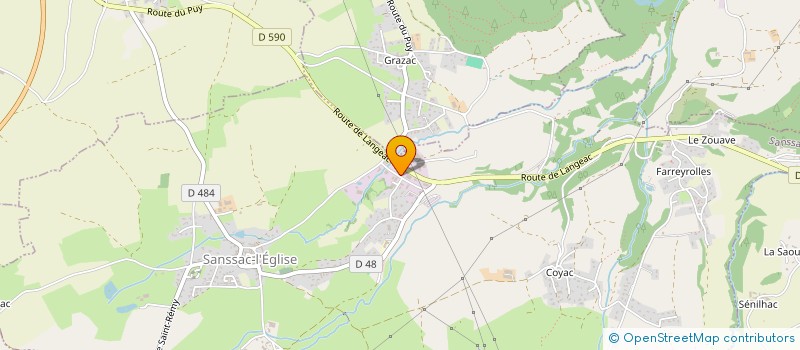 localisation de l'entreprise JMS IMMO BRO  SANSSAC-L'EGLISE