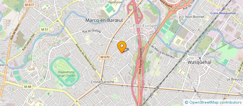 localisation de l'entreprise JMS-LAMAFRA à MARCQ-EN-BARŒUL