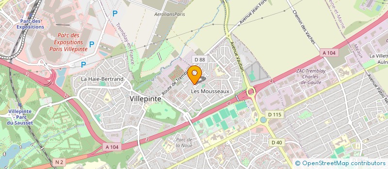 localisation de l'entreprise JMS MACONNERIE à VILLEPINTE