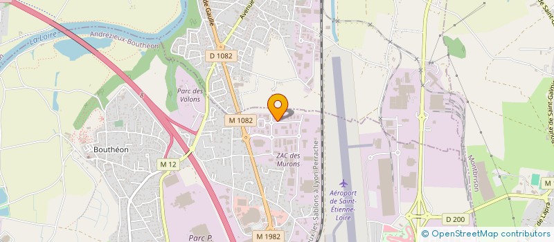 localisation de l'entreprise JMS METAL 42  ANDREZIEUX-BOUTHEON