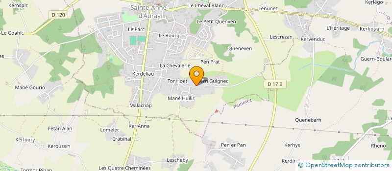 localisation de l'entreprise JMS PEINTURE  SAINTE-ANNE-D'AURAY