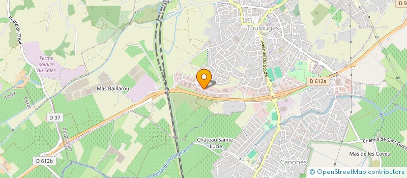 localisation de l'entreprise JMS PROJECTION  TOULOUGES