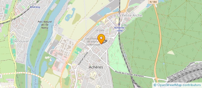 localisation de l'entreprise JMS SERVICES à ACHERES