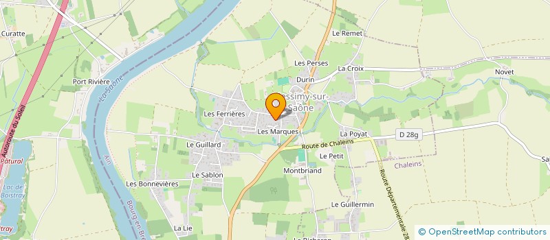 localisation de l'entreprise JMS TRAVESSA  MESSIMY-SUR-SAONE