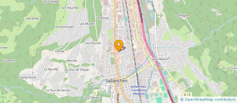 localisation de l'entreprise JMS74 DISTRIBUTION à SALLANCHES