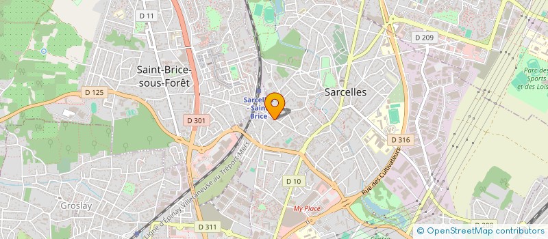 localisation de l'entreprise JMSA  SARCELLES