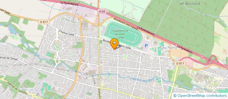 localisation de l'entreprise JMSS LOISIRS à PAU