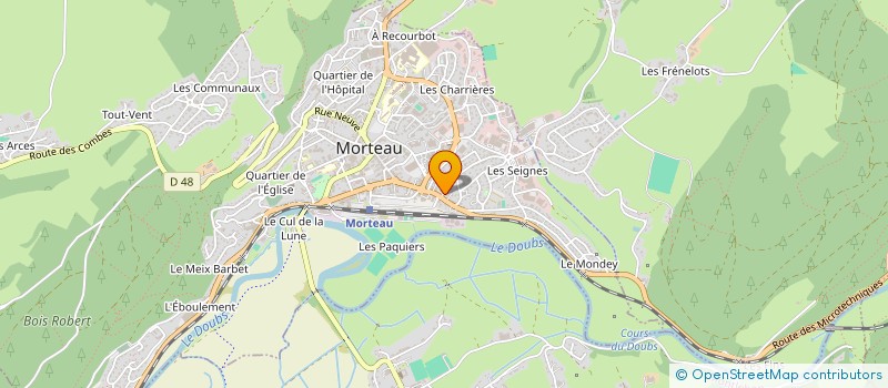 localisation de l'entreprise JMT  MORTEAU