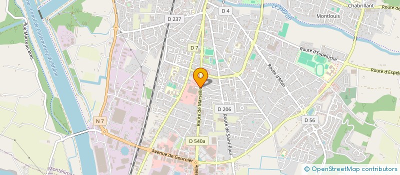 localisation de l'entreprise JMT DIFFUSION à MONTELIMAR