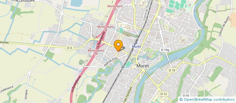 localisation de l'entreprise JMT ECLAIRAGE PROFESSIONNEL à MURET