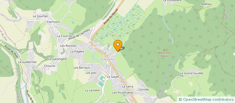 localisation de l'entreprise JMT ENERGIE ET ISOLATIONS  CHIRENS