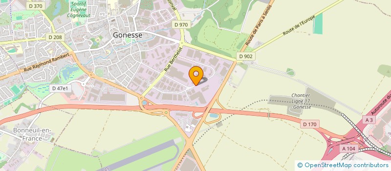 localisation de l'entreprise JMT FRANCE  GONESSE