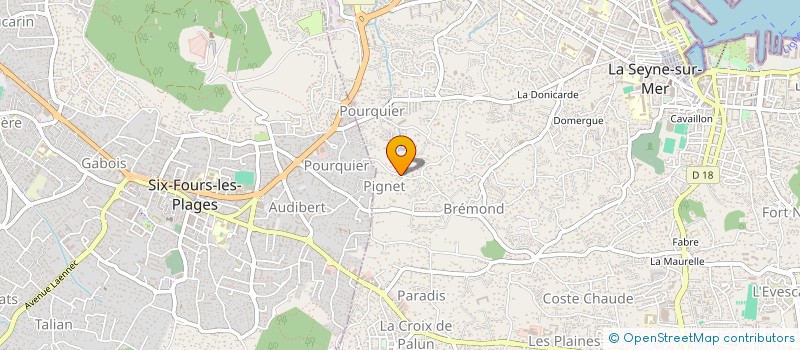 localisation de l'entreprise JMT TENNIS PADEL à LA SEYNE-SUR-MER