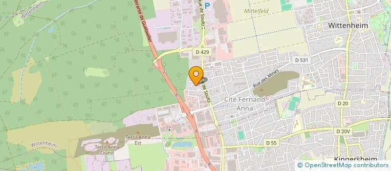 localisation de l'entreprise JMTS  WITTENHEIM